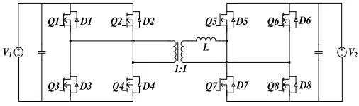 Fig. 1. Dual Active Bridge Converter (DAB) Topology
