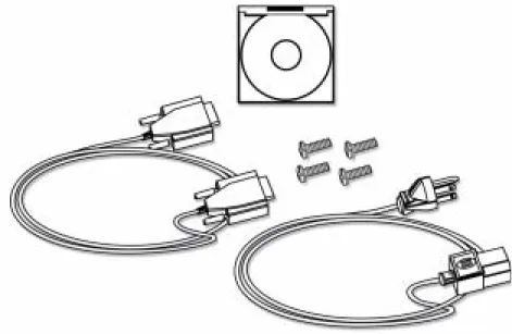 Figure 1.4  Components included with the IP Application Switch