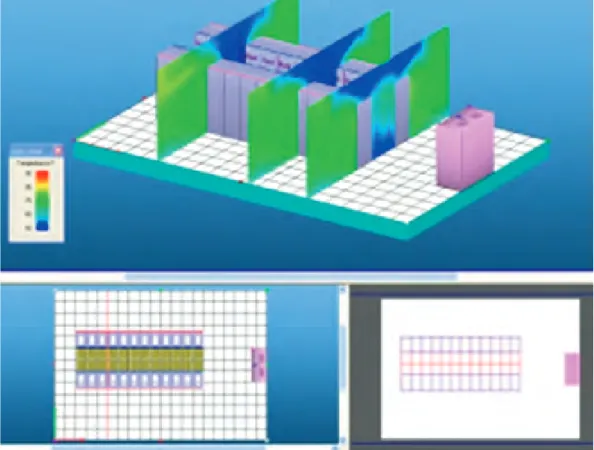 Figure 5 . Data center infra- infra-structure management  soft-ware is using monitored temperature values to  visual-ize a real-time heat map of a