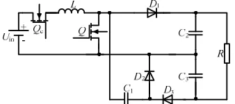 Fig.12 The proposed converter with the protection of the capacitors. 