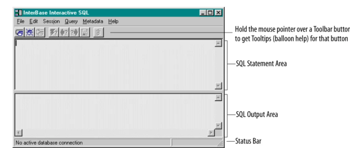 FIGURE 1 The InterBase Windows ISQL dialog