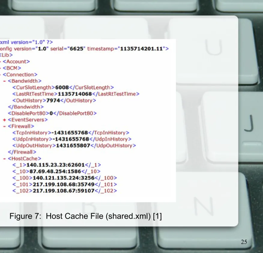 Figure 7:  Host Cache File (shared.xml) [1]