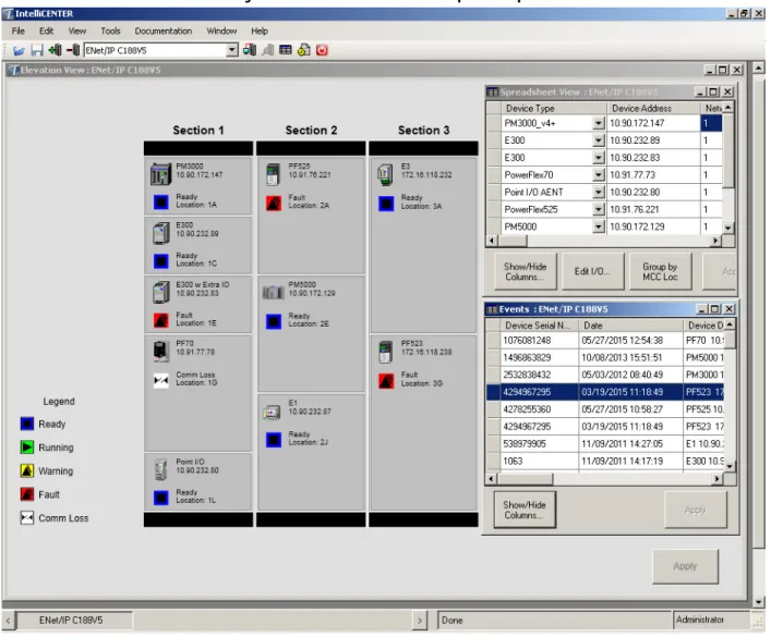 Figure 9 - IntelliCENTER Software Workspace Example