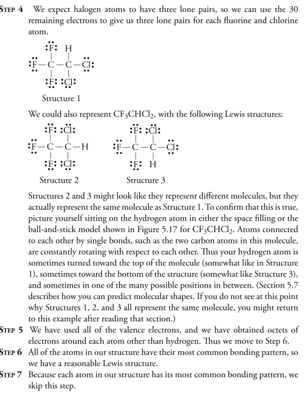 Figure 5.17 Models of CF 3 CHCl 2