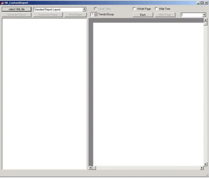 Figure 4.1 User interface  SB_CustomReport