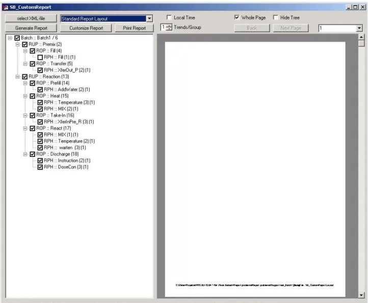 Figure 4.2 Structure oft he batch as Treeview 