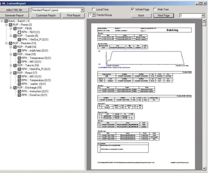 Figure 4.3: Ausgabe des Batchreports 