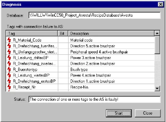 Fig. 2.7: Connection diagnostics dialog window 