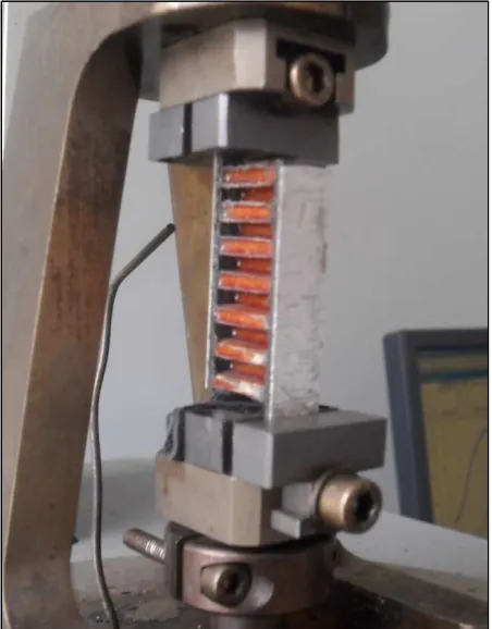 Figure 3: Conﬁguration of a segment of the core shear deformation in the TMA device