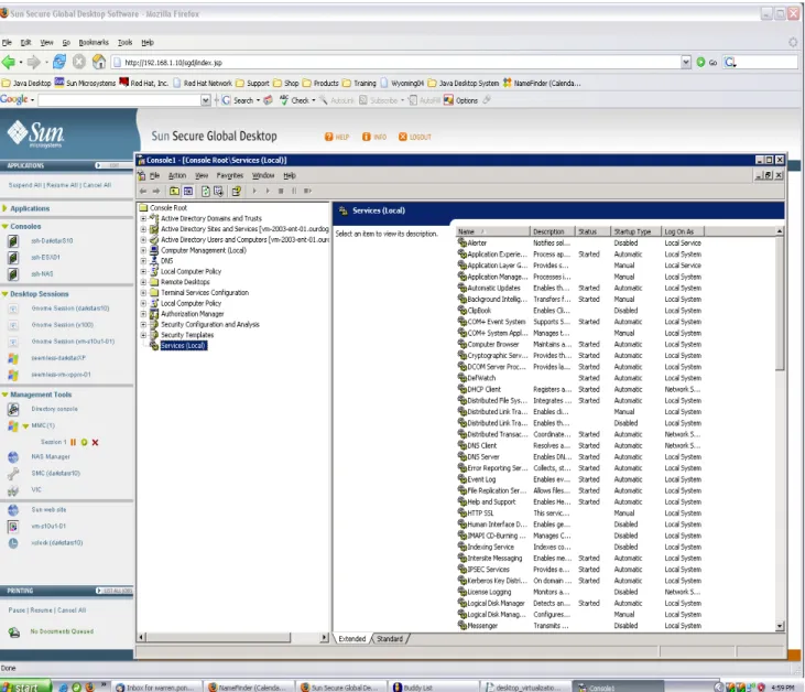 Figure 10: Admin Accessing a Microsoft Management Console