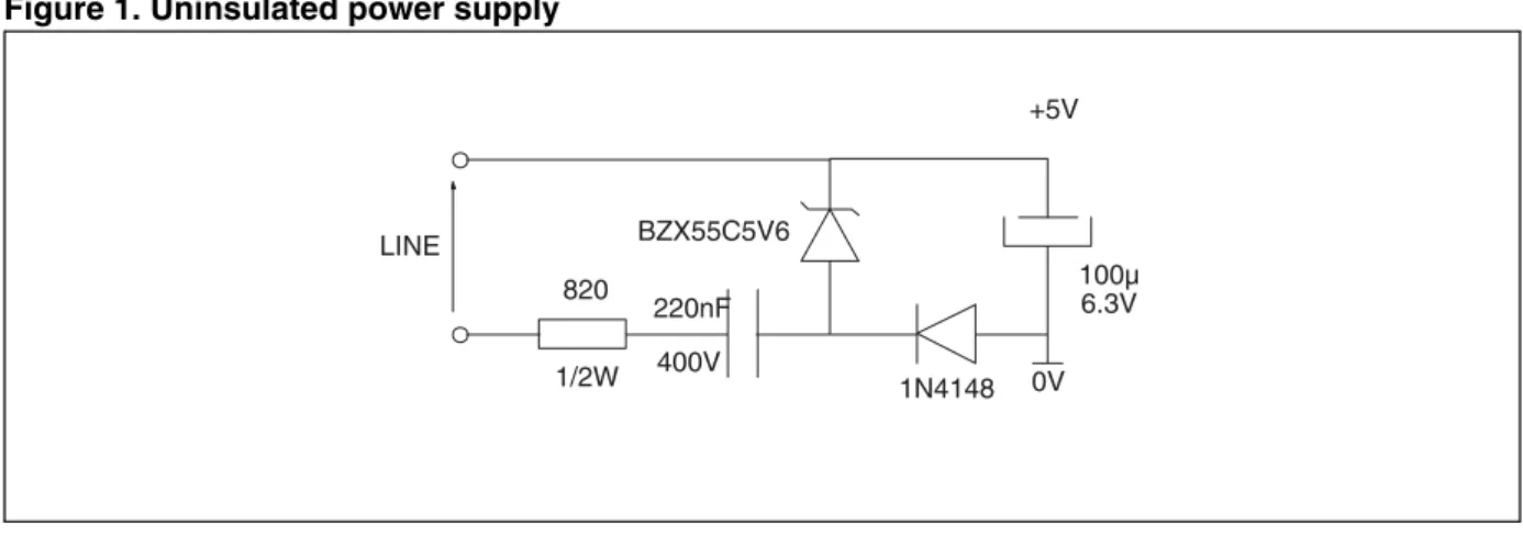 Figure 1. Uninsulated power supply