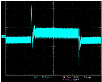 Figure 15. Loop Response Measurement PrinciplePower StageControllerNCP1351RloadVOUT Network AnalyzerIsolatorR410R15330SFH610AVCCD21AZ11TP1TP2Loop InputLoop Output