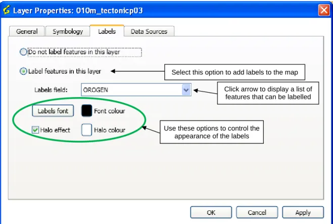 Figure 29. Link a layer to other sources of information 