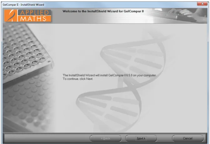 Figure 1.1.1: The Welcome dialog box.