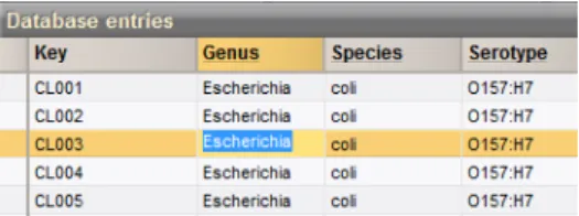 Figure 1.2.7: Clicking twice on an information field enables direct editing.