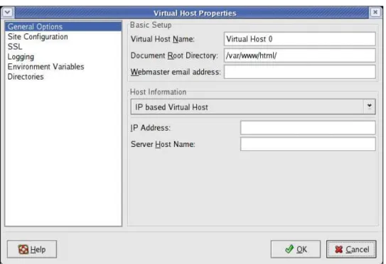 Figure 9. The Virtual Host Properties dialog allows you to set custom properties for a single virtual host.