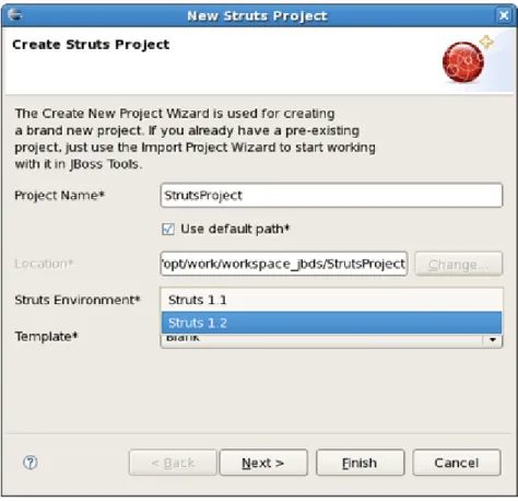 Figure 2.2. Creating Struts Project