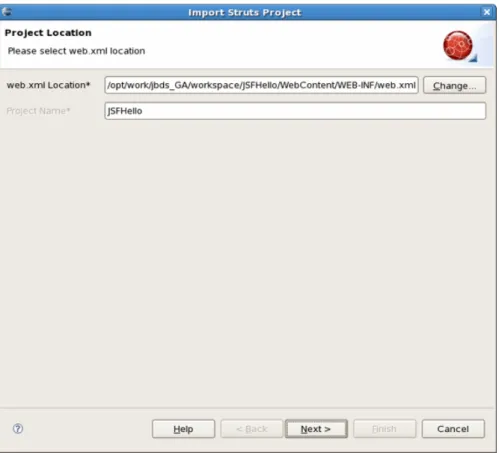 Figure 2.8. Choosing Project Location