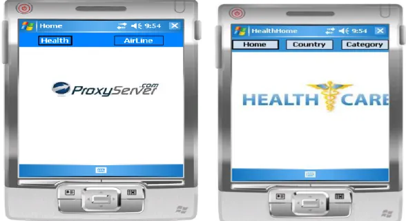 Fig. 1.1. Application screenshots: Home Page                  Fig. 1.2. Application screenshots: Health page 