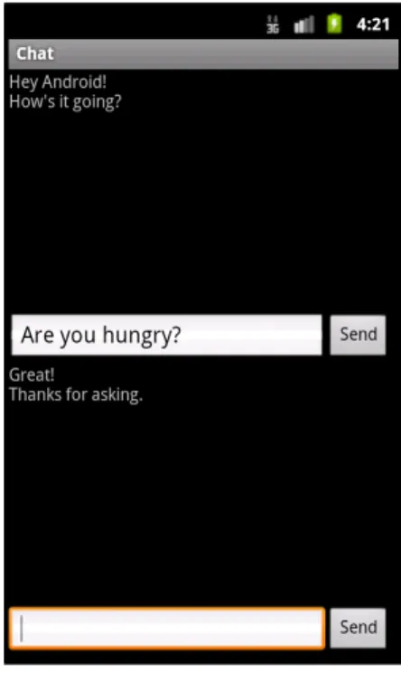 Figure 1: Sample Chat GUI