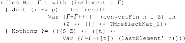 Figure 3.9: Reﬂecting natural numbers - pattern for a variable