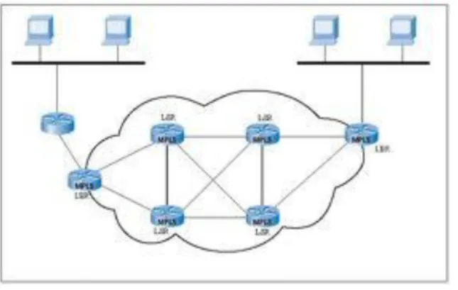 FIGURE 1: MPLS NETWORK 