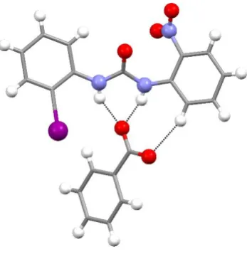Fig 5. Receptor-anion interaction and conformation of receptor L6 in crystal structure of 