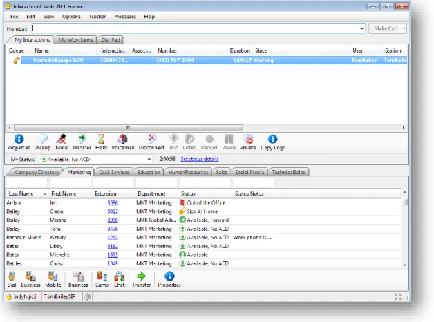 Figure 6. The Interaction Client .NET Edition 