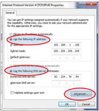 Figure 13: Internet protocol Version 4 properties 