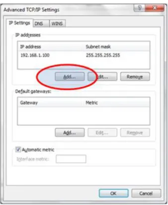 Figure 14: Advanced TCP/IP settings 