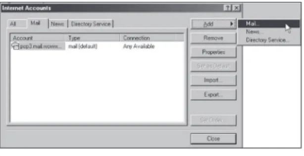 Figure 3.9: Internet Accounts dialog