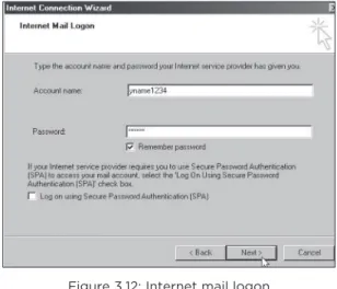 Figure 3.12: Internet mail logon
