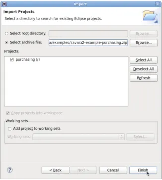 Figure 2.3. Locate the downloaded purchasing sample project