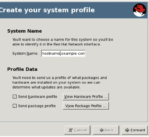 Figure 2.5. Create Your System Profile
