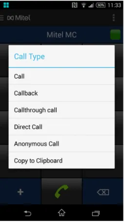 Figure 5: Call types