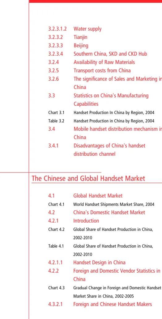 Table 4.1 Global Share of Handset Production in China,  2002-2010