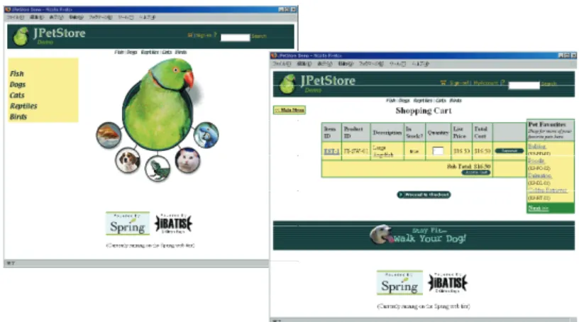 Fig. 3: The JPetStore application 