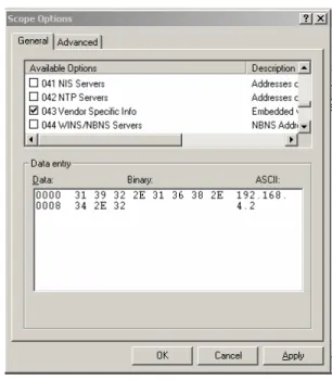Figure 1 - Scope options dialogue 