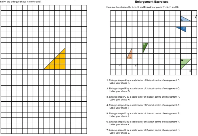 Fig. 8 Study 3 materials: enlargement etude (intervention) and traditional exercises (control)
