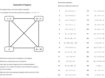 Fig. 3 Study 1 materials: expression polygons etude (intervention) and traditional exercises (control)