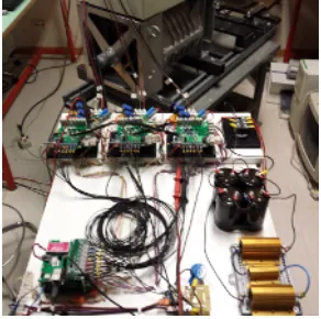 Fig. 6. Multi-three phase rig set-up for testing theuCube