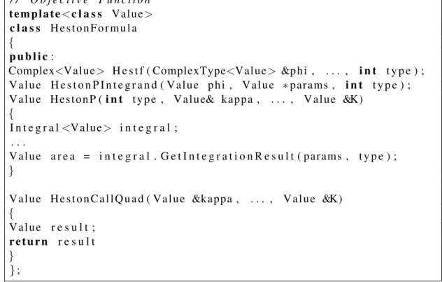 Figure 4.12: Non-linear least-squares optimization framework – Objective Function Definition # i n c l u d e <ADEngine 
