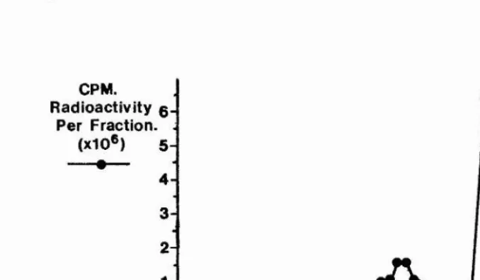 Figure radioac1. Absorbance (254 nm) and [^H]-radioactivity of the eluate from an oligo (dT) column