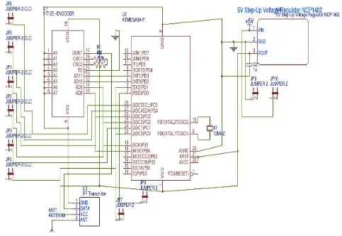 Figure 3:- PCB Layout of RF Receiver. 
