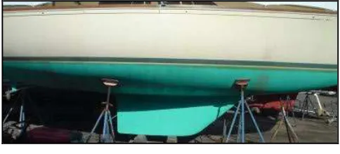 Fig 24. Shape of the keel of the present model, not to scale. 