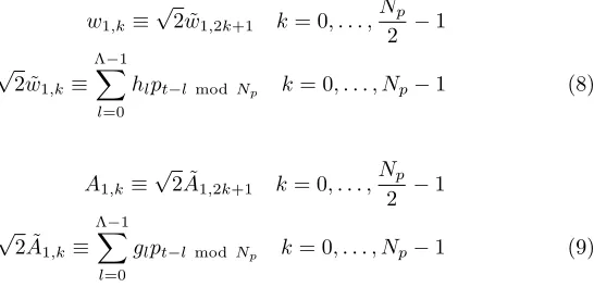 Figure 10 shows the output of multiscale SWT when applied to the pressure