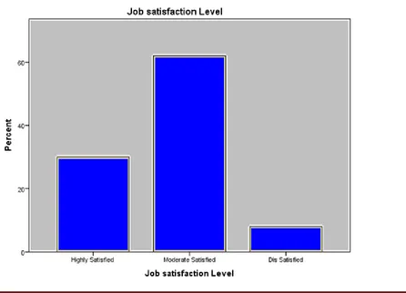 Table 2 reveals that among the total respondents, 46% of the respondents belongs to Lower level and 34% of the respondents belong to Middle Level  job and only 20% of the respondents are in Higher Level Job