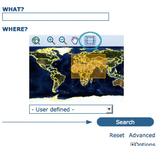 Figure 2.3: Interactive Area Of Interest map