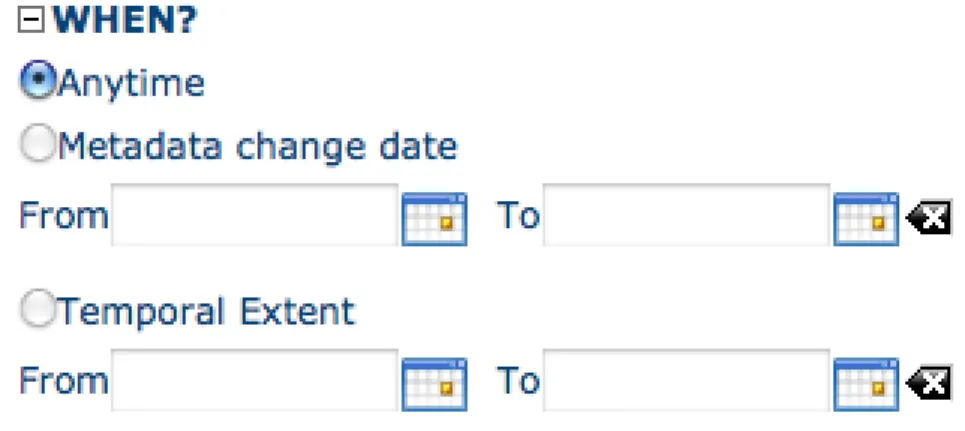 Figure 2.10: “When” section in the Advanced search