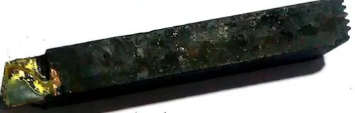 Fig. 2  A single point carbide cutting tool 